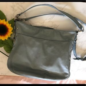 Authentic Coach Leather Purse, light blue.